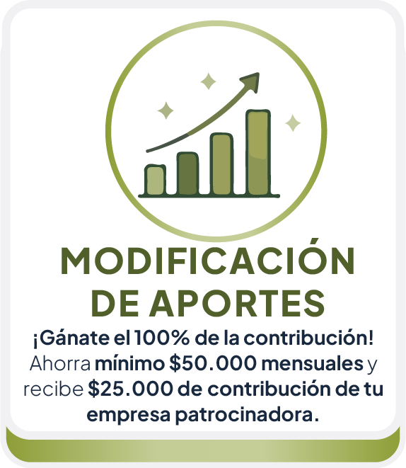 Modificación de aportes